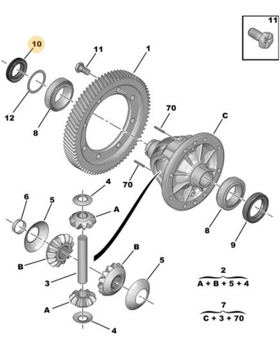 Reten Derecho De Caja De Velocidades 3008 Peugeot 2016