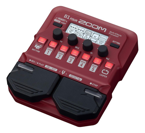 Pedal Multiefectos Para Bajo Zoom B1 Four, Con Más De 60...