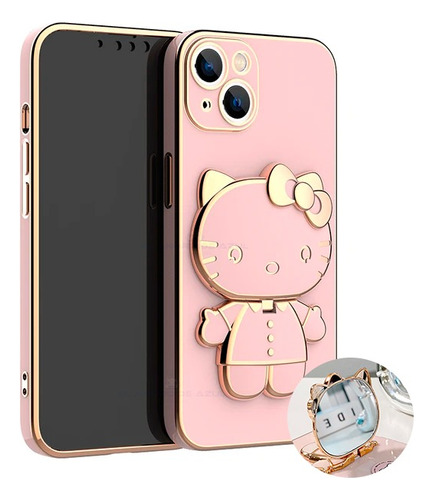 Funda Para iPhone 11 Pro Kitty 3d Con Espejo Soporte