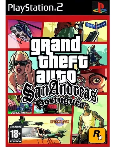 Jogo Ps2 Gta San Andreas