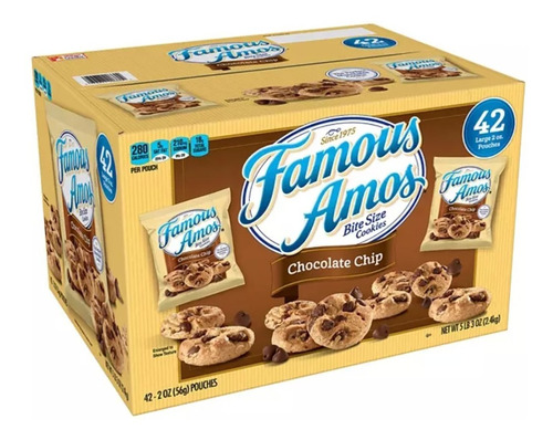 Galletas Famous Amos Chocolate Chip Cookies 42ct Importadas