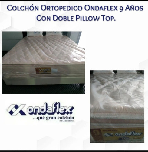 Colchon Matrimonial Ortopédico Ondaflex Doble Pillow