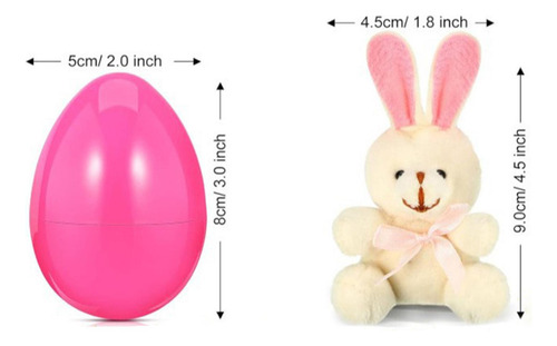 Huevos De Pascua Precargados Con Peluches De , 24 Piezas