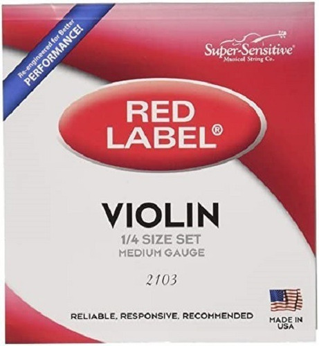 Cuerdas Red Label Violín 1/4
