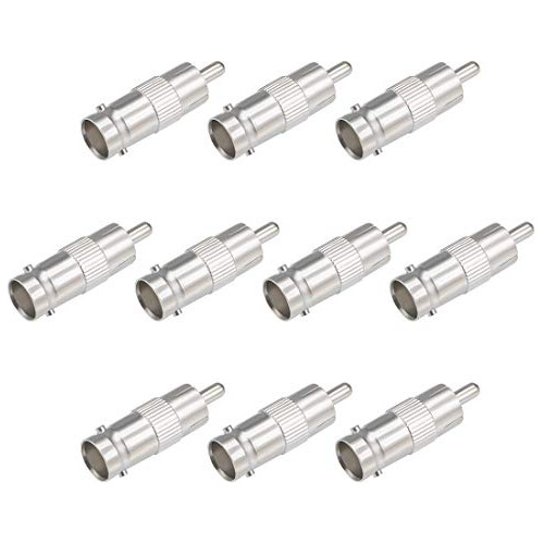 Adaptador De Cable Coaxial De 10pcs Bnc Rca Conector De...