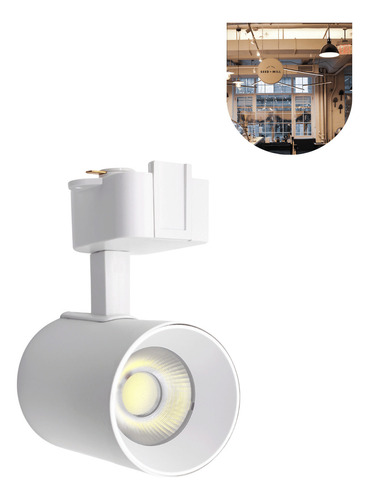 Spot Para Trilho Eletrificado Branco Led 15w Luz Forte
