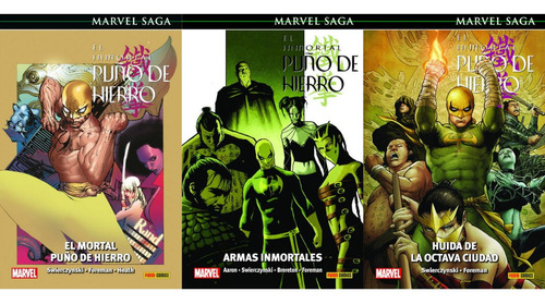 Marvel Saga. El Inmortal Puño De Hierro Colección Tomo 4-5-6