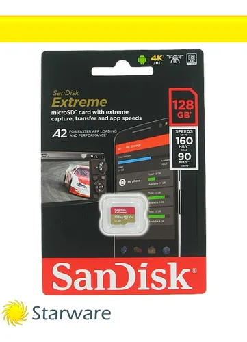 Memoria Microsd Sandisk Extreme 128gb Sdxc A2 C10 U3 V30 Env o