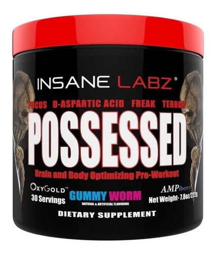 Insane Labz Pre Entreno Possessed 30 Servicios