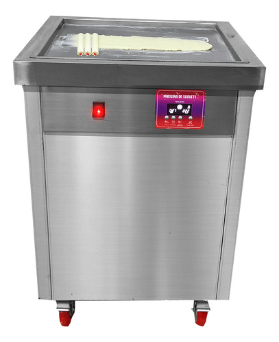 Máquina De Sorvete De Chapa 1300w Ice Cream Roll - Nmsc2