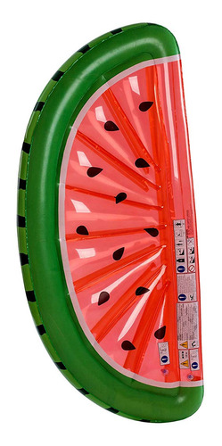 Colchoneta Flotadora Inflable Jilong Media Sandia Grande