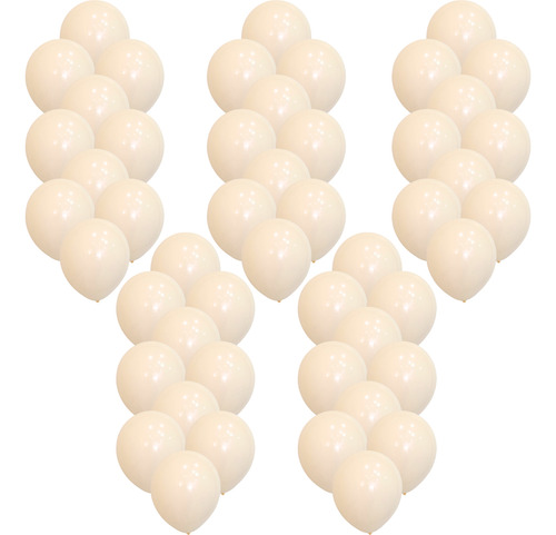 Globos Premium 10 Pulgadas X 50 Unidades Crema