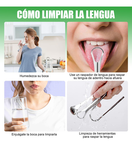 Espátula De Lengua Limpia La Boca Con Caja 3pcs