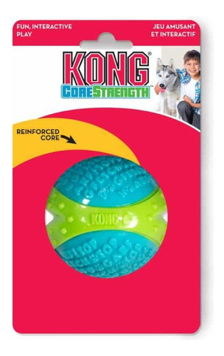 Kong Corestrength Pelota Con Textura Talla M 6cm Color: Verde/Azul