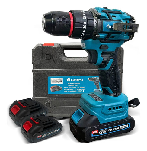Parafusadeira Furadeira 2 Bateria 21v Bivolt S/escova Top