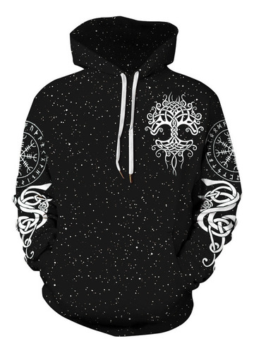 Sudadera Con Capucha Viking Mythology Street Trend Para Pare