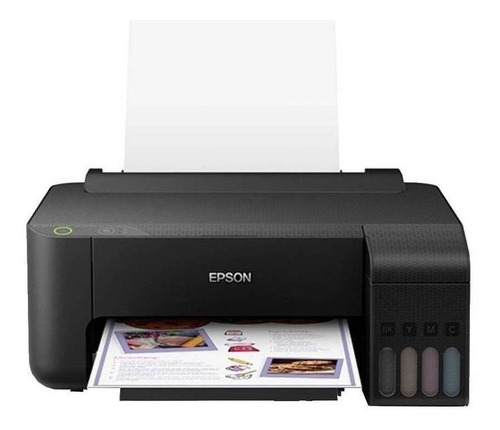Imagen 2 de 3 de Impresora a color simple función Epson EcoTank L1110 negra 220V