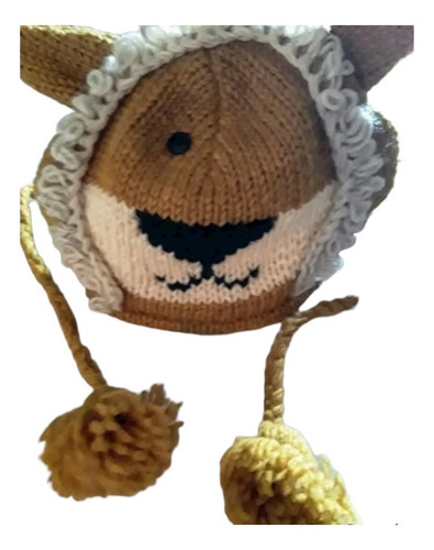 Gorro Coya Infantil De Lana Con Orejeras (forrado) León