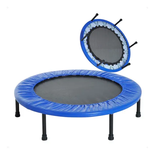 Trampolin Cama Elastica Fitness Deportiva Step Azul Para Ejercicio En Casa Diversion Cardio Fuerza Resistencia Jumping Aerobicos Equipo Deportivo Otec