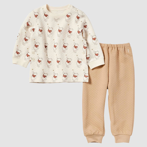 Pijama De Dos Piezas Para Bebés, Winnie The Pooh, Beige