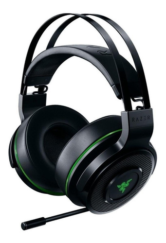 Fone de ouvido over-ear gamer sem fio Razer Thresher Ultimate Xbox One preto e verde