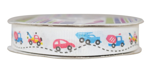 Imagen 2 de 3 de Listón Popotillo Estampado Baby Shower, 2 Piezas,rc2