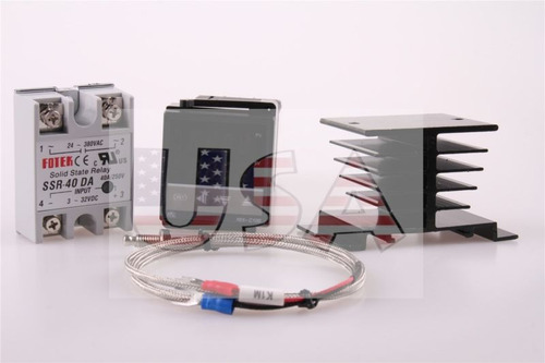 Sonda De Temperatura Del Pid Control Kit Rex-c100 40a Ssr Co