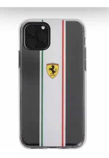 Funda Ferrari Pista Compatible A iPhone 11 Pro Transparente