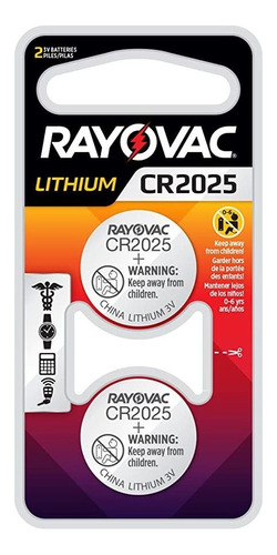 Rayovac Cr2025 - Batería De Litio De 3 V Cr2025 (2 Baterías)