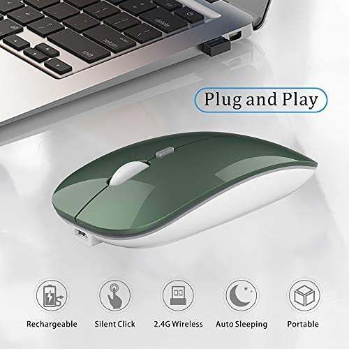 Mouse Uciefy Inalambrico/verde Negrusco