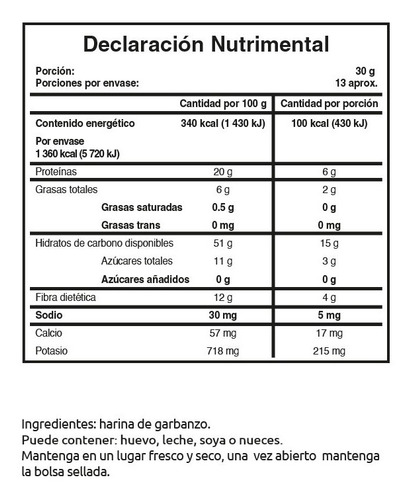 Imagen 2 de 4 de Harina Sin Gluten De Garbanza