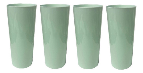 Vaso Trago Largo X 20 Pastel Perlado Colores Cotillon Fiesta Color Pastel Verde