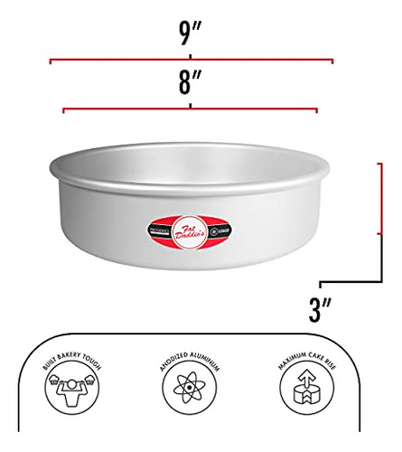 Molde Redondo Para Tartas De Queso Pcc-83 De Aluminio Anodiz
