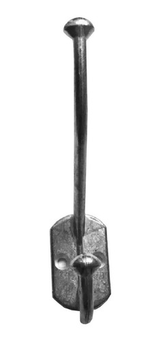 Gancho Percha Doble De Aluminio Pulido Perchero De Pared