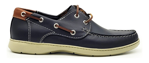 Zapatos Hombre Nauticos De Cuero Clasicos Base Eva Comodos