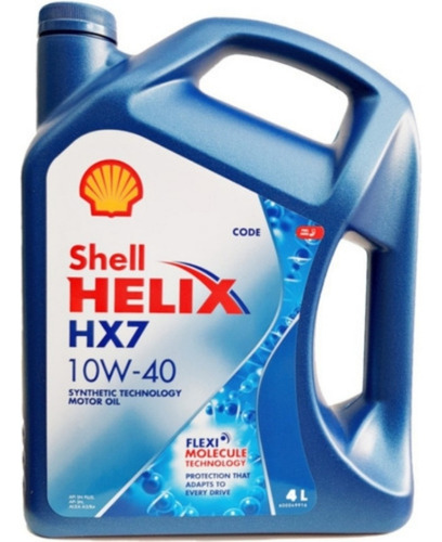 Aceite Helix Hx7 10w40 Semi Sintetico 4 L Shell G052147k4