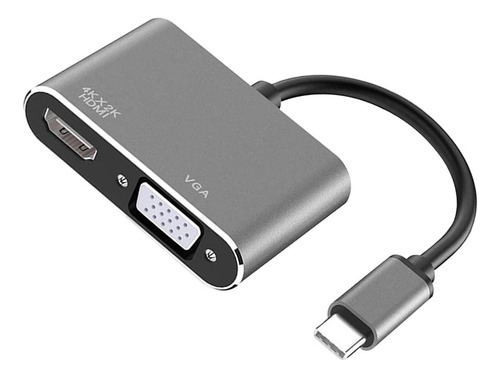 ¡ Adaptador Usb C A Y Vga, Convertidor Plug And Play Tipo C