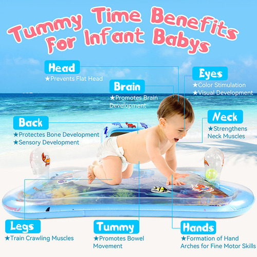 A Cushion Time Tummy For Niño, Agua, Bebé, Juega Con