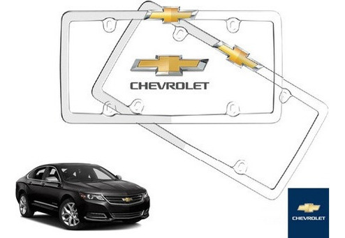 Par Porta Placas Chevrolet Impala 3.5 2019 Original