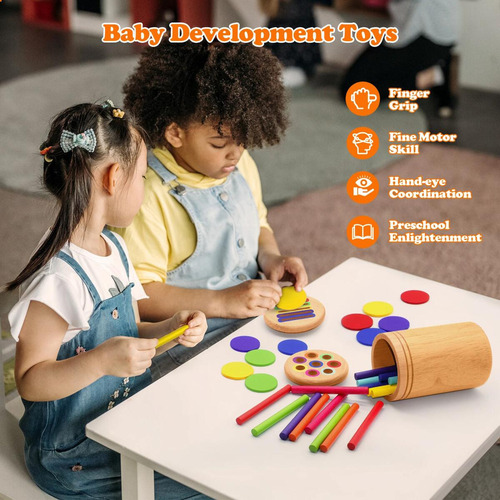 A Juguetes Didácticos Montessori De Madera Para Emparejar