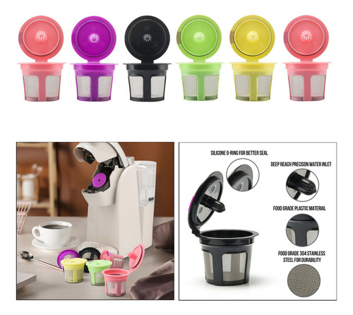 B Filtros De Cápsulas De Café Reutilizables Y Recargables K