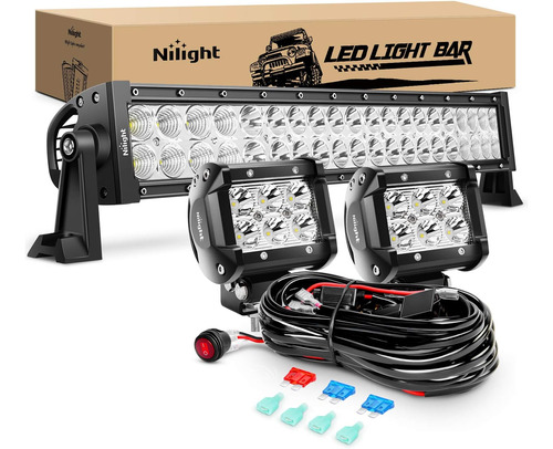 Zh005 22inch 120w Spot Flood Combo Led Light Bar 2pcs 4...