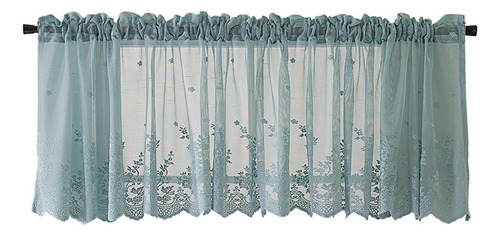 Moderna Cortina De Encaje Jacquard Para Ventana, Dobladillo