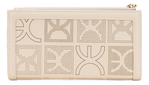 Cartera Flap Cloe Inille I Grande Color Beige