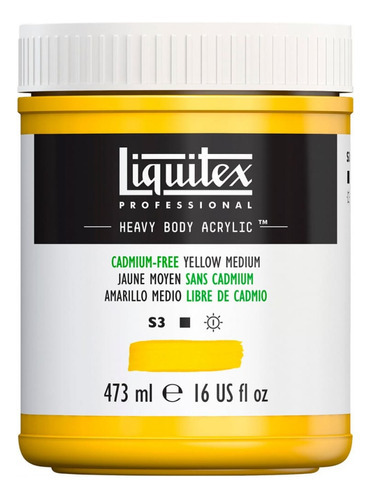 Tinta Acrílica Liquitex Heavy Body 473ml Cadmium Free Yellow