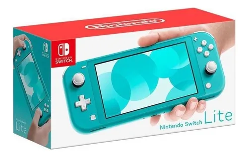 Nintendo Switch Lite Turquesa- DESBLOQUEADO com 256gb