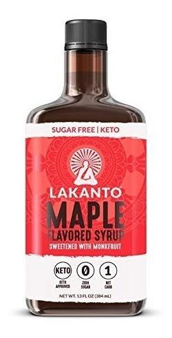Lakanto 13oz Jarabe Maple Sin Azúcar Bajo Glucémic Carb Cal 