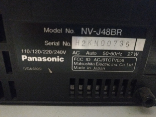 Videograbadora Panasonic Nv-j48 Repuestos