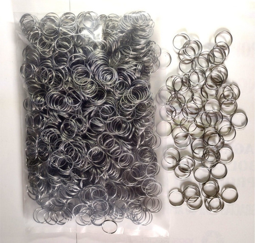 Imagen 5 de 5 de 1000 Argollas Espiral Para Llaveros Sin Cadena Alambre Suave