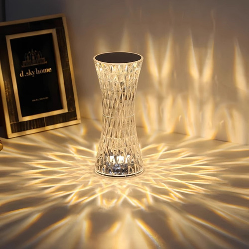 Fa Lámpara De Mesa De Cristal Con Control Táctil Led Con